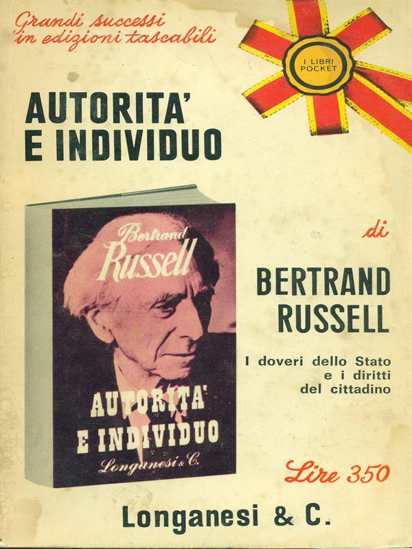 Autorità e individuo. I doveri dello stato e i diritti del cittadino