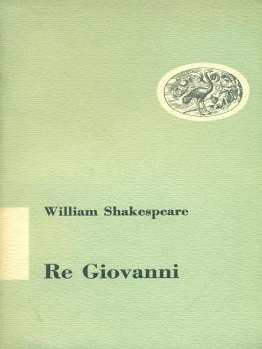   Re Giovanni - William Shakespeare - copertina