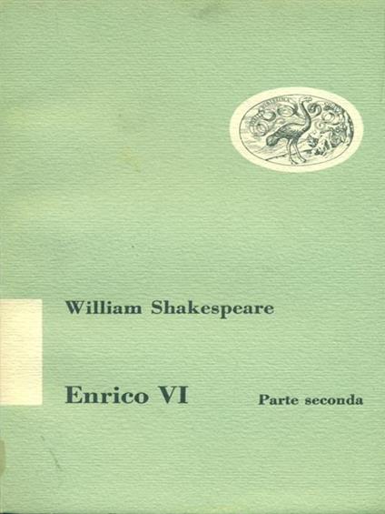 Enrico VI Parte seconda - William Shakespeare - copertina