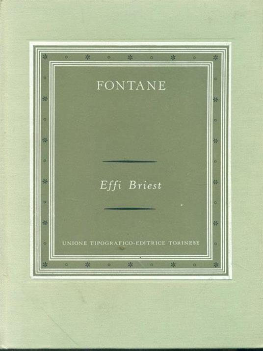   Effi Briest - Theodor Fontane - copertina