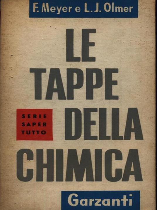 Le tappe della chimica - Frank Meyer - copertina