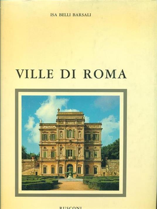 Ville di Roma - Isa Belli Barsali - copertina