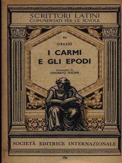 I carmi e gli epodi - Q. Flacco Orazio - copertina