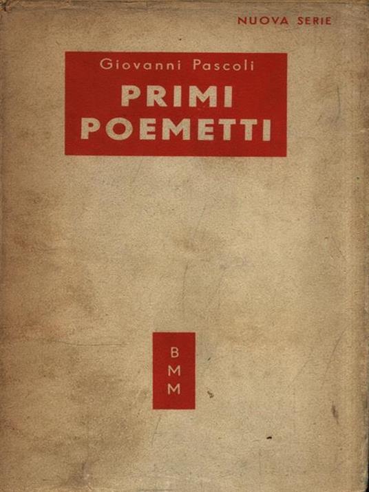 Primi poemetti - Giovanni Pascoli - copertina