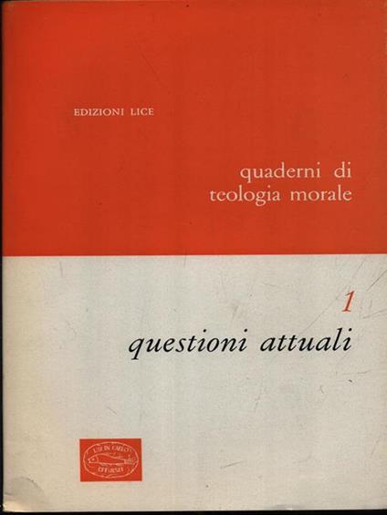 Questioni attuali - copertina
