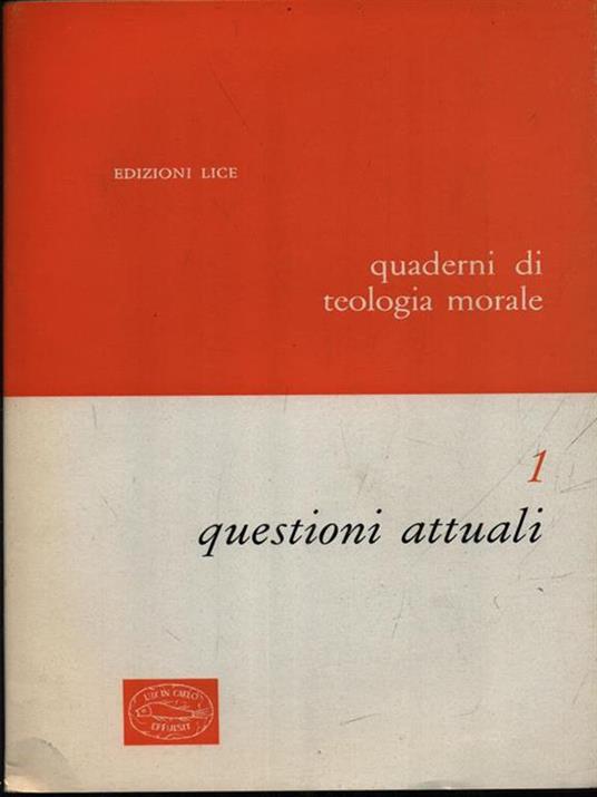 Questioni attuali - copertina