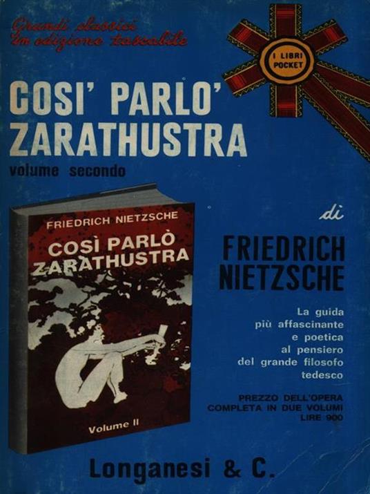   Così parlò Zarathustra. Volume 2 - Friedrich Nietzsche - copertina