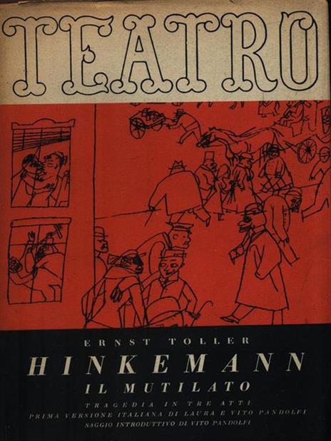 Hinkemann il mutilato - Ernst Toller - copertina