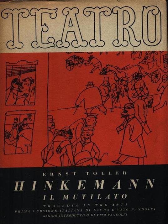 Hinkemann il mutilato - Ernst Toller - copertina