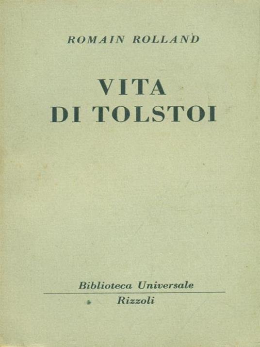 Vita di Tolstoi - Romain Rolland - copertina