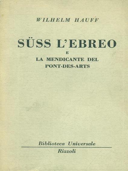 Suss l'ebreo - Wilhelm Hauff - copertina
