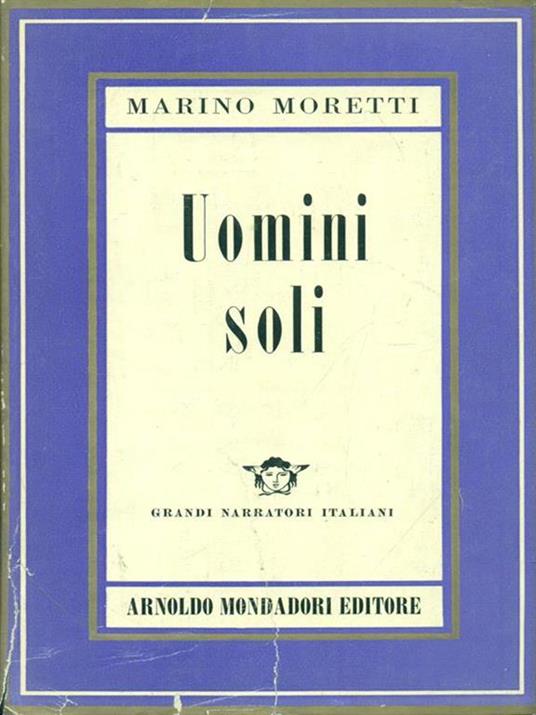   Uomini soli - Marino Moretti - copertina