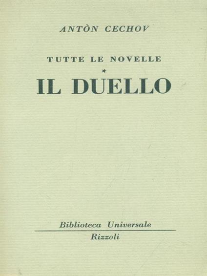   duello - Anton Cechov - copertina
