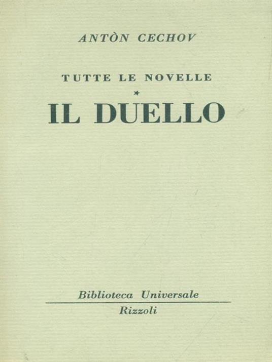   duello - Anton Cechov - copertina