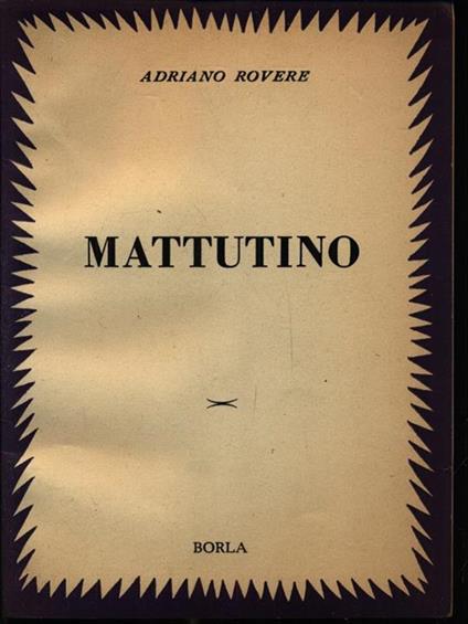 Mattutino - copertina