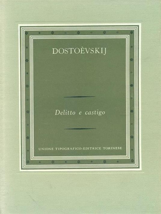   Delitto e castigo Volume I - Fëdor Dostoevskij - copertina