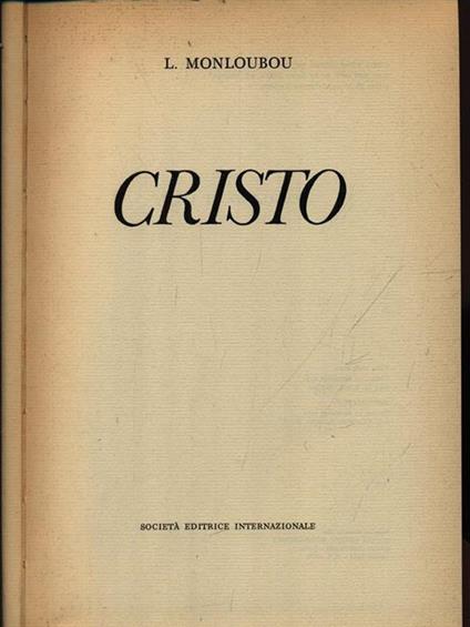 Cristo - Louis Monloubou - copertina