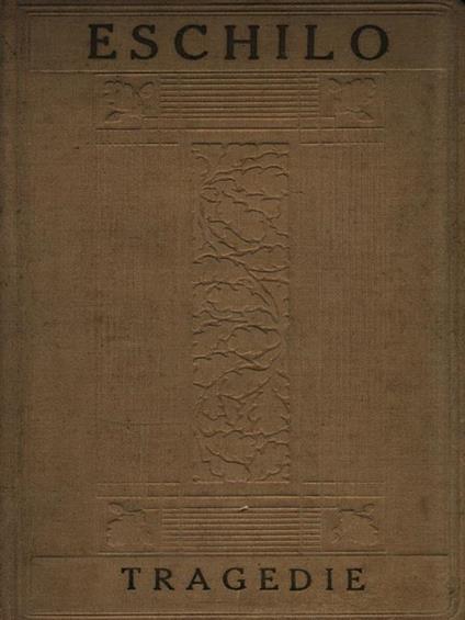 Tragedie - Eschilo - copertina