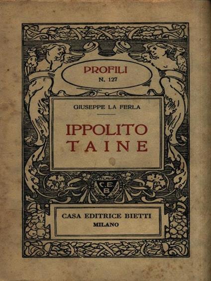   Ippolito Taine - Giuseppe La Ferla - copertina