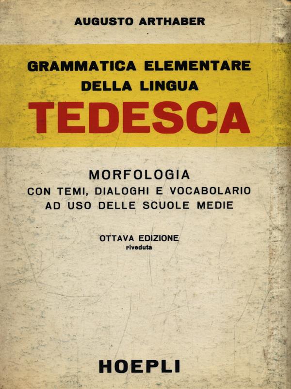   Grammatica elementare della lingua tedesca
