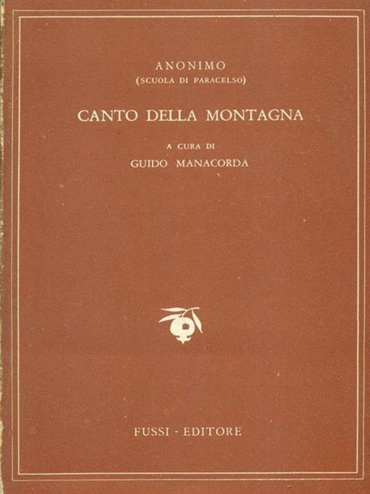 Canto della montagna - copertina