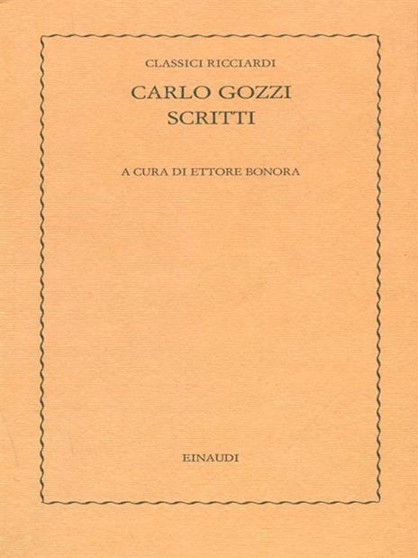 Scritti - Antonio Genovesi - copertina