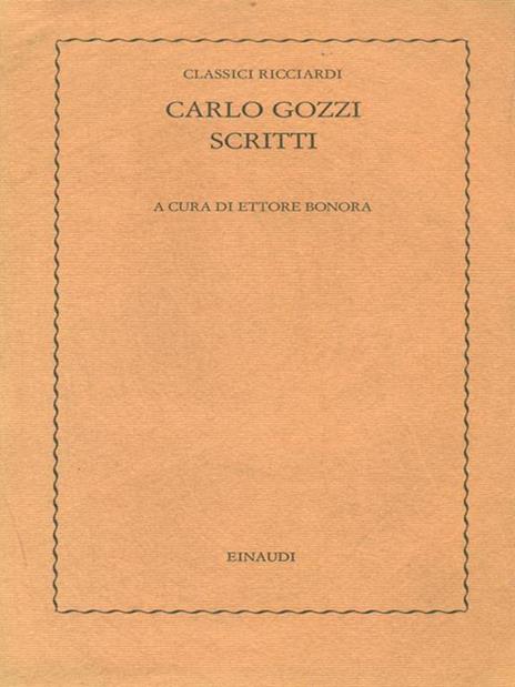 Scritti - Antonio Genovesi - copertina