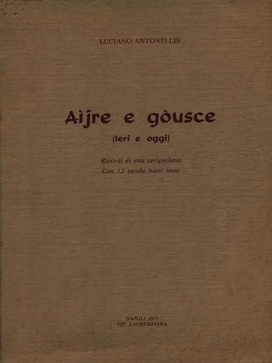 Aijre e gousce - copertina