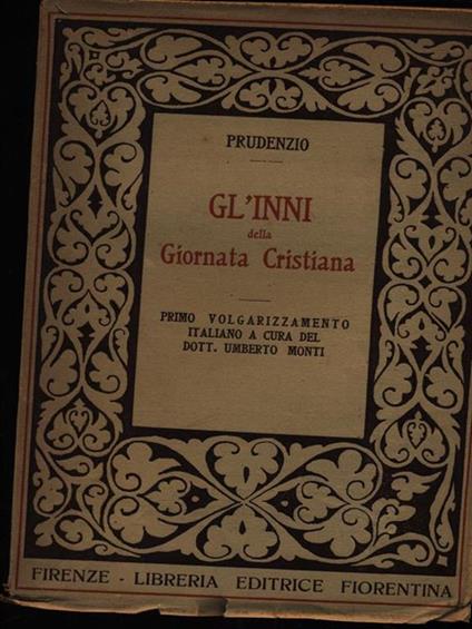 Gl'inni della giornata cristiana - A. Clemente Prudenzio - copertina