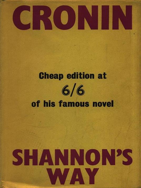   Shannon's way - A. Joseph Cronin - copertina