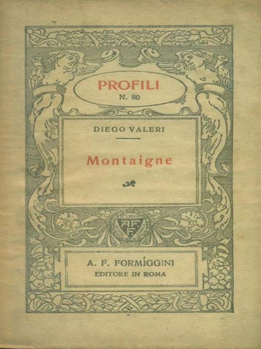   Montaigne - Diego Valeri - copertina