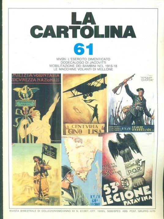 La cartolina n. 61/ set. - ott. 1993 - copertina