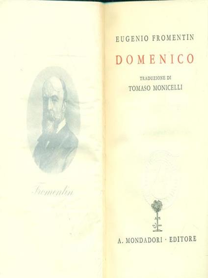   Domenico - Eugéne Fromentin - copertina