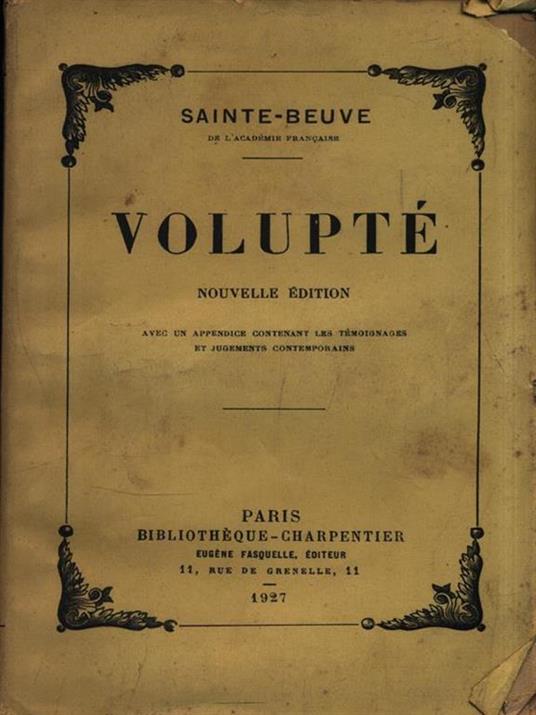 Volupté - Charles A. Sainte-Beuve - 3