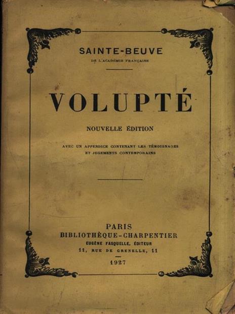 Volupté - Charles A. Sainte-Beuve - 2