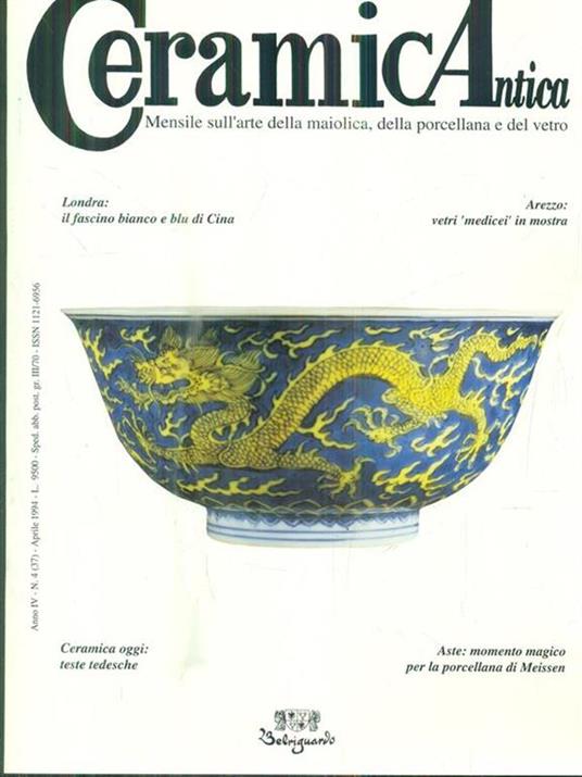   Ceramica Antica Anno IV. N. 4/aprile 1994 - copertina