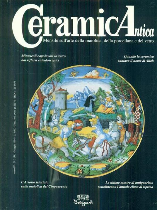 Ceramica Antica Anno IV - N. 5/maggio 1994 - copertina