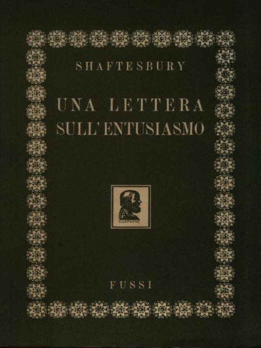 Una lettera sull'entusiasmo - Anthony Shaftesbury - 2