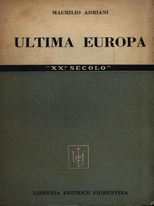 Ultima Europa - Maurilio Adriani - copertina