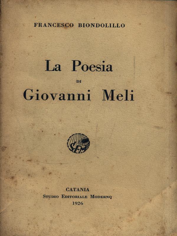 La poesia di Giovanni Meli