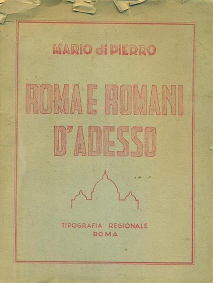 Roma e romani d'adesso - copertina