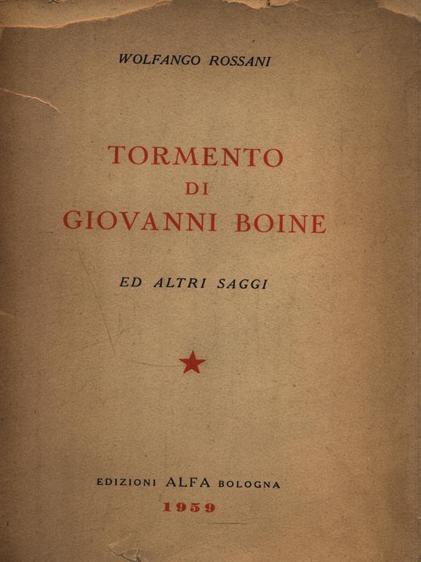 Tormento di Giovanni Boine