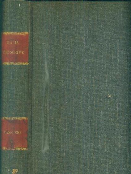 L' Italia che scrive 1928-1930 - copertina