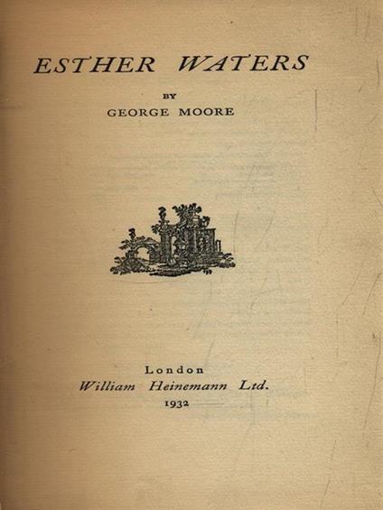   Esther Waters - George Moore - copertina