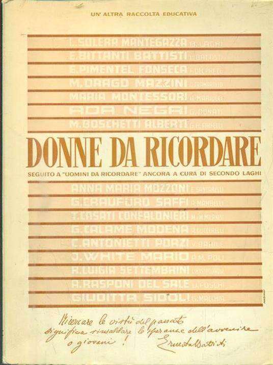   Donne da ricordare - copertina