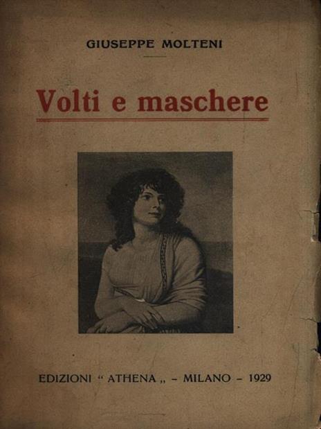   Volti e maschere - Giuseppe Molteni - copertina