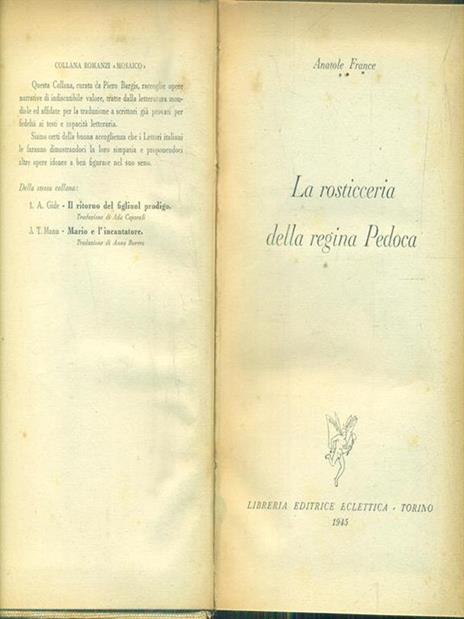 La rosticceria della regina Pedoca - Anatole France - copertina