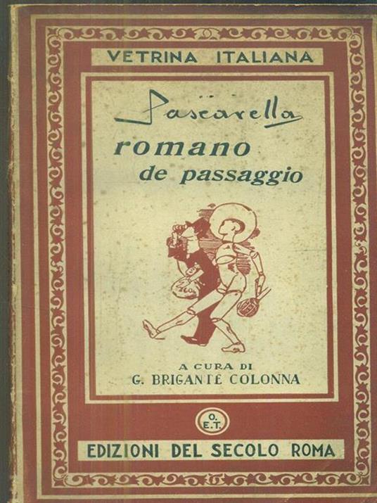 Romano de passaggio - Cesare Pascarella - copertina