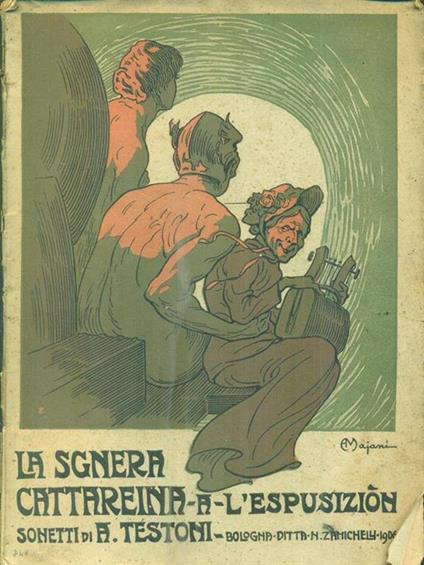 La sgnera Cattareina a l'espusizion. Sonetti - Alfredo Testoni - copertina