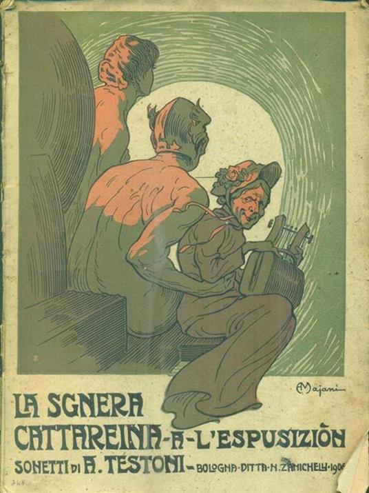 La sgnera Cattareina a l'espusizion. Sonetti - Alfredo Testoni - copertina